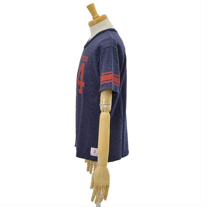 ウエス 652132 Tシャツ 34 Vネック フットボールT プリントT カットソー メンズ UES [メール便可] | UES | 03