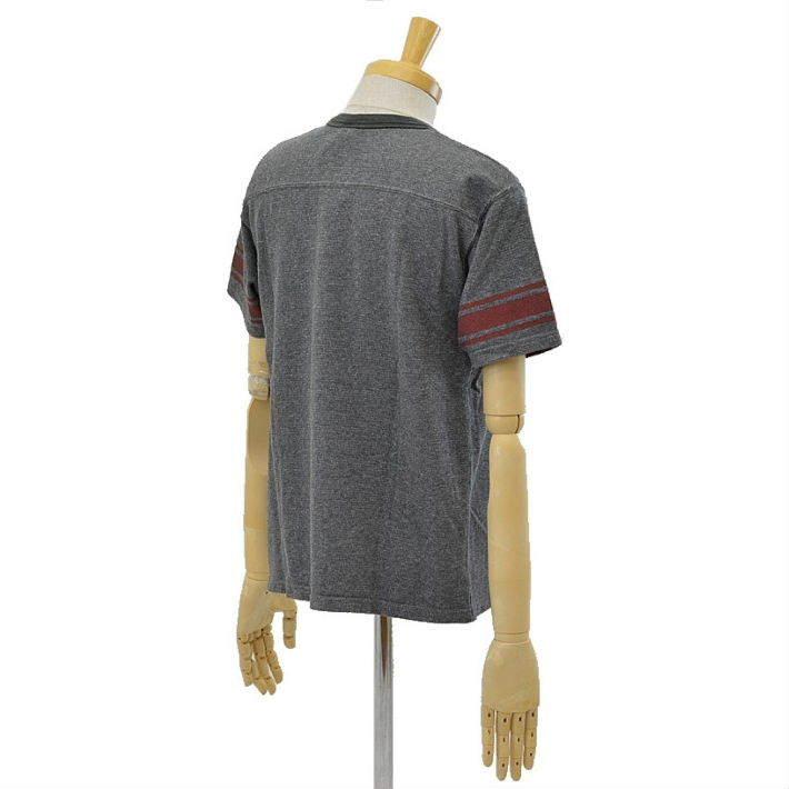 ウエス 652132 Tシャツ 34 Vネック フットボールT プリントT カットソー メンズ UES [メール便可] | UES | 04