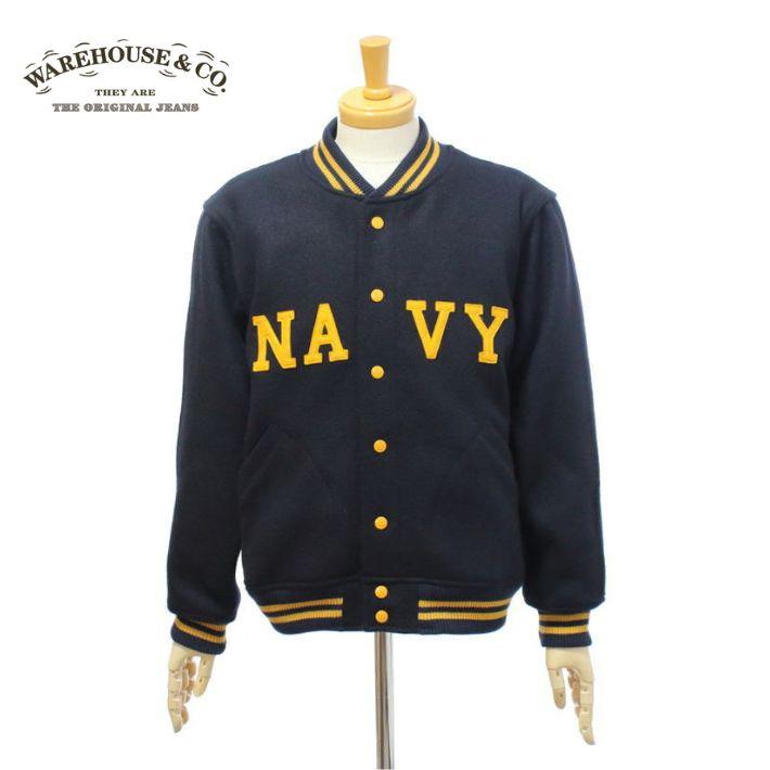 ウエアハウス Lot.2240 1950'S NAVY VARSITY JACKET アップリケ スタジャン メンズ WAREHOUSE | WAREHOUSE