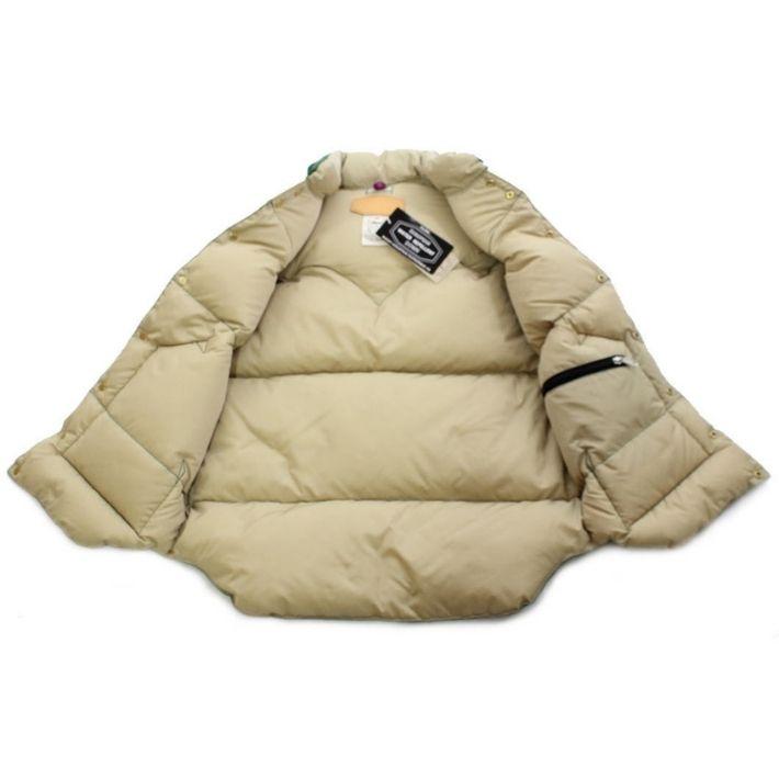 ロッキーマウンテン×ウエアハウス Lot.2234 ナイロン ダウンベスト 250 GREEN メンズ ROCKY MOUNTAIN×WAREHOUSE NYLON DOWN VESTの画像