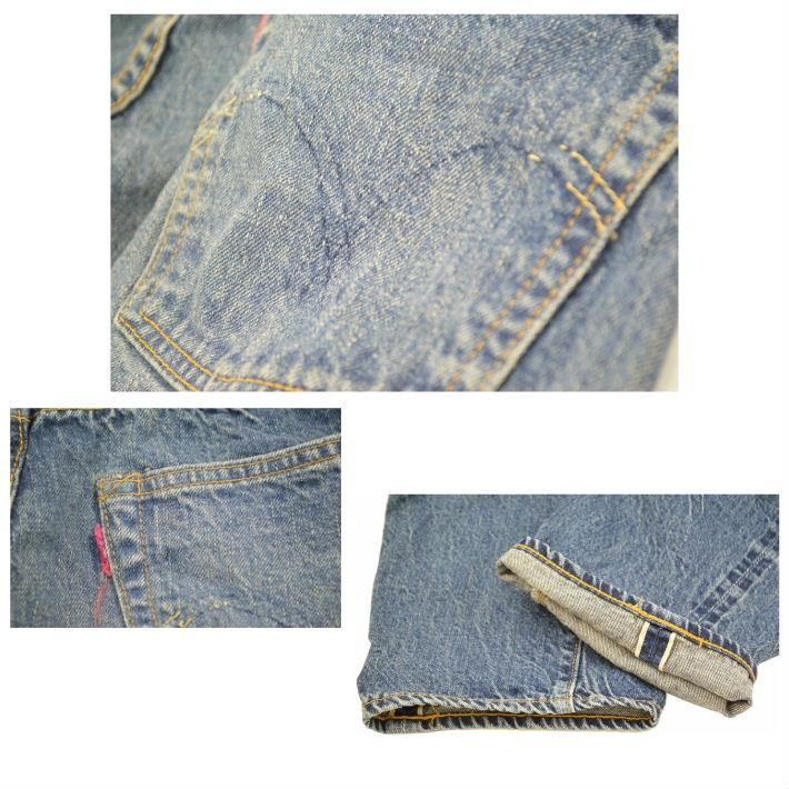 ウエアハウスlot 1101(淡) W36 L29 美品　セコハン WAREHOUSE ウエアハウス Lot 2ND-HAND 1101 (USED WASH) UW（淡