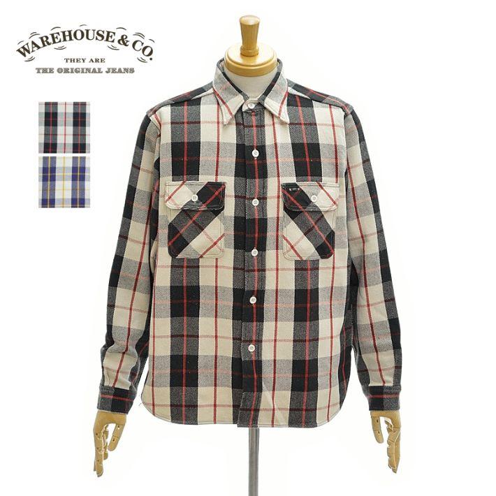 WAREHOUSE（ウエアハウス） Lot.3104 B柄 ネルシャツ ワンウォッシュ