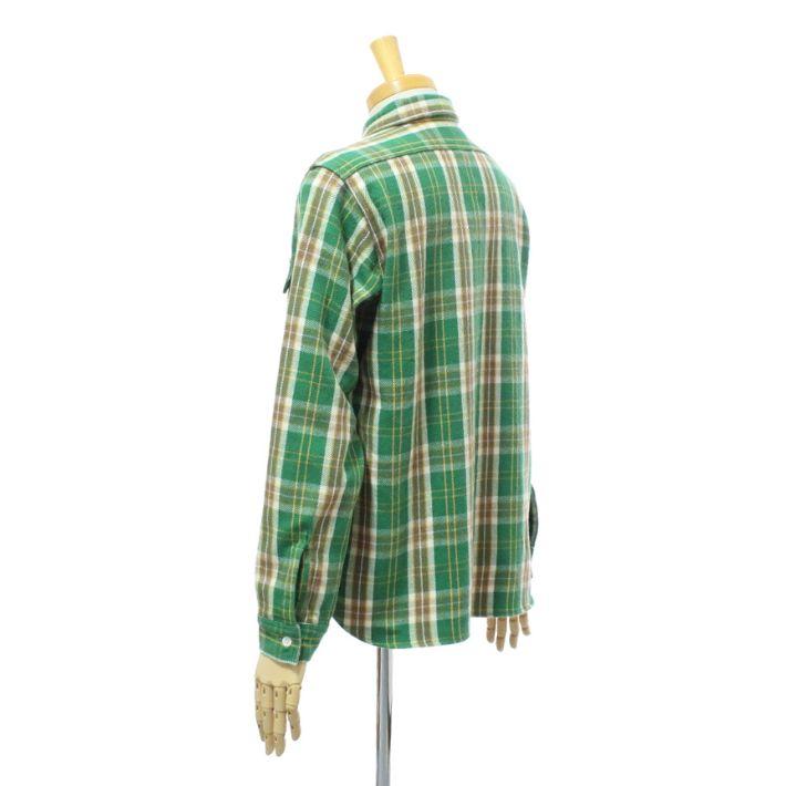 ウエアハウス 長袖 ネルシャツ Mサイズ ベージュ グリーン ウエアハウス 長袖 ネルシャツ Mサイズ ベージュ グリーン 楽天