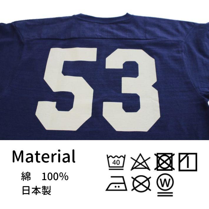 WAREHOUSE（ウエアハウス） Lot 4063「BLUE DEVILS」7分袖フットボール