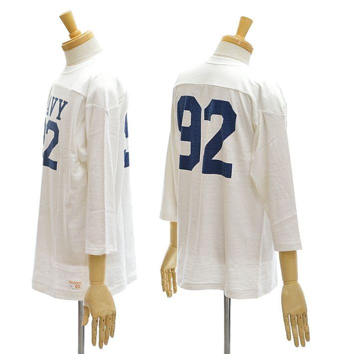 WAREHOUSE（ウエアハウス） Lot 4063「NAVY 92」7分袖フットボールT