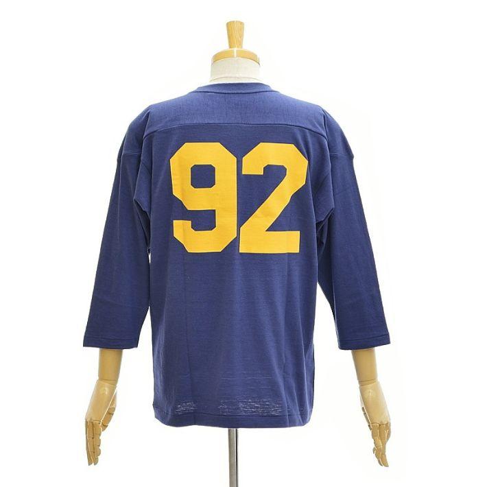 WAREHOUSE（ウエアハウス） Lot 4063「NAVY 92」7分袖フットボールT
