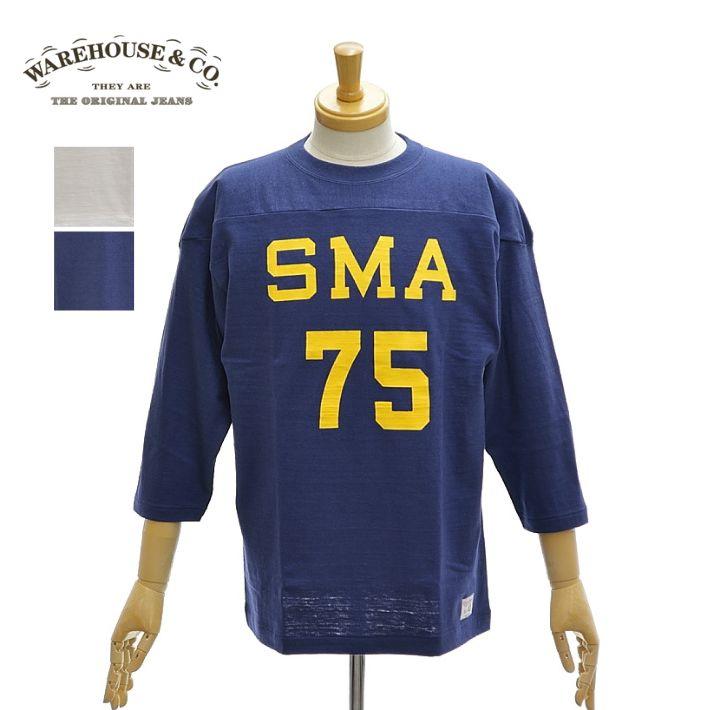 WAREHOUSE ウエアハウス Lot 4063「SMA」7分袖フットボールT WAREHOUSE ウエアハウス Lot 4063「SMA」7分袖フットボールT