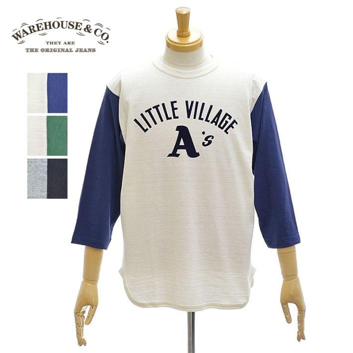 WAREHOUSE（ウエアハウス） Lot 4800「LITTLE VILLAGE」7分袖 ベース 
