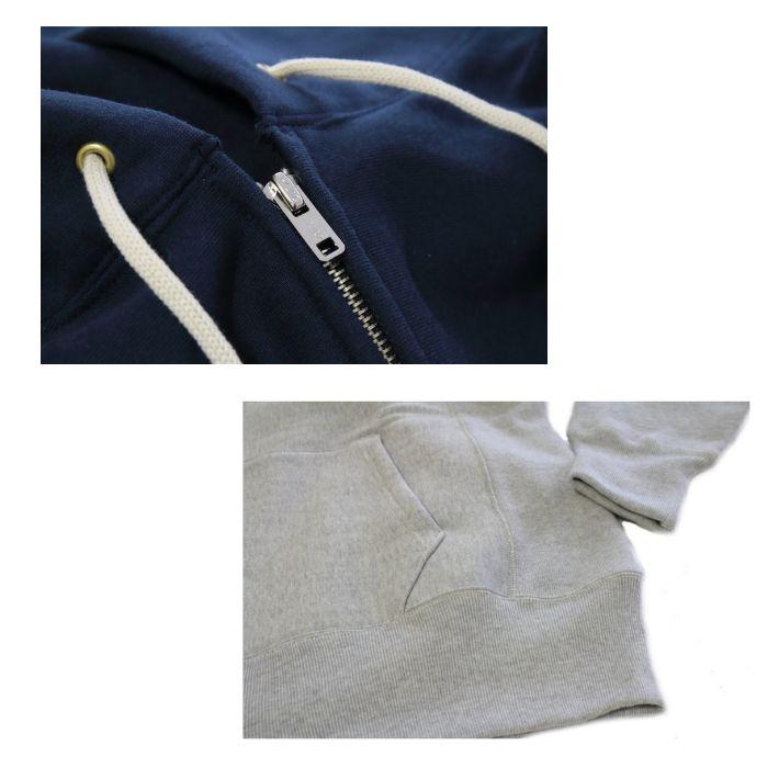 ウエアハウス Lot 487 無地  リバースウィーブ スウェット ジップアップパーカー メンズ WAREHOUSE | WAREHOUSE | 06