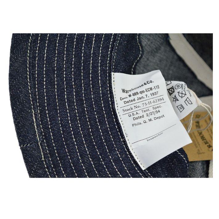 ウエアハウス Lot.5250 デニムアーミーハット 6パネル DENIM ARMY HAT(6PANEL) WAREHOUSE [メール便可] | WAREHOUSE | 06