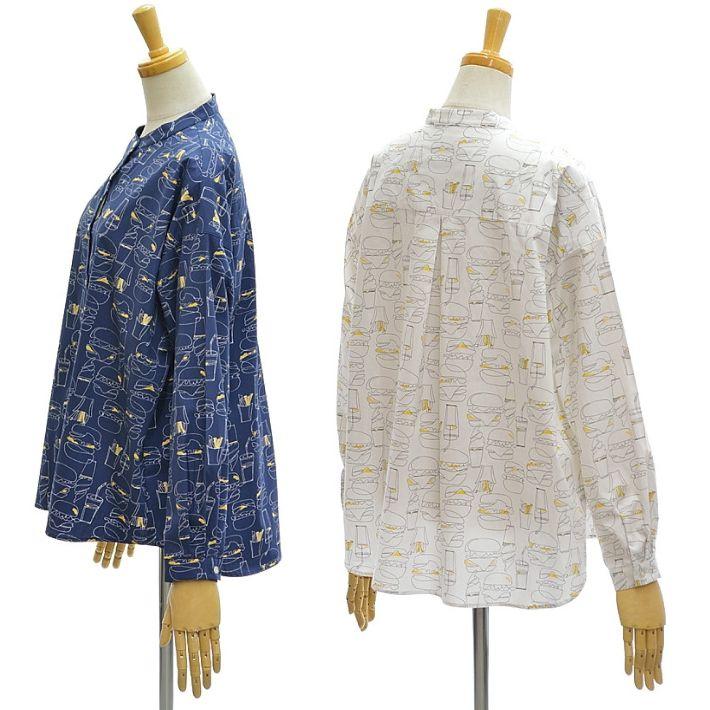 Parks パークス PN2433011 40/-ブロード スタンドカラー ハンバーガー 