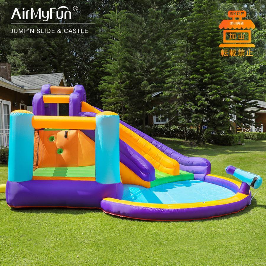匿名配送 HO!!PS プール 遊具 ビニールプール トランポリン 大型遊具 エア遊具 ウォータースライダー トレジャーアイランド 【M1090406788】(38600円)