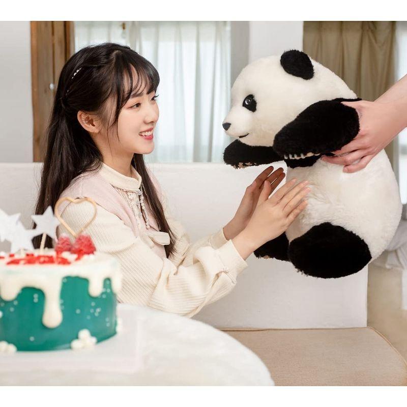 公式 グッズ パンダのぬいぐるみがリアルでリアル、パンダの恋人へのパンダギフト、装飾、完全手作りのパンダぬいぐるみ 手作りぬいぐるみ 【P9088354720】(32173円)