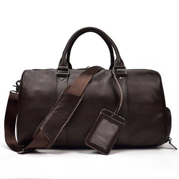 ボストンバッグ メンズ 本革 レザー トラベルバッグ ショルダーバッグ 機内持ち込み ゴルフ鞄 軽量 旅行鞄 小旅行 帰省 出張 靴ポケット付き 衣類 B4書類 靴