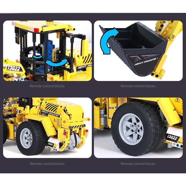 ラジコン レゴ テクニック 互換品 ボルボ L350F モーターセット ホイールローダー ブルドーザー クリスマス プレゼント 