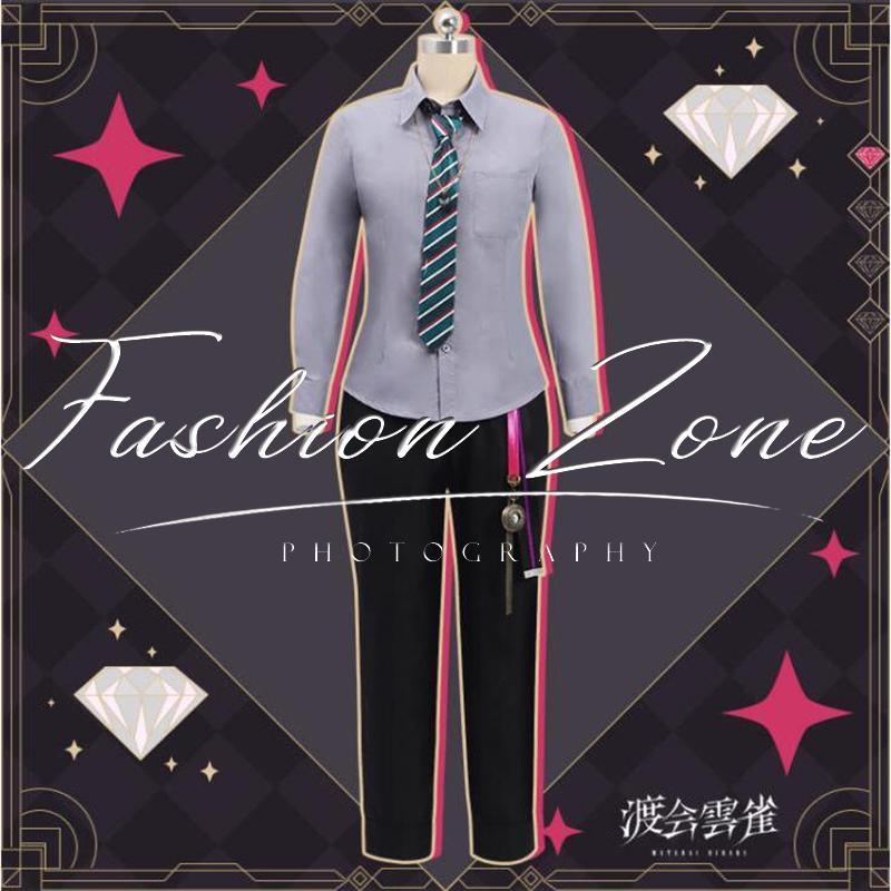 にじさんじ 風 Voltaction 渡会雲雀 新衣装 コスプレ 衣装 コスチューム 変身 仮装 ステージ服 舞台 ハロウィン クリスマス 男女兼用（ウィッグ、靴 追加 ） ウィッグ 靴 写真参照