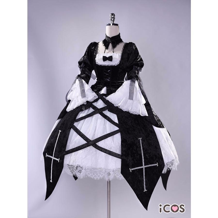 送料無料◆ローゼンメイデン 風 水銀燈 コスプレ衣装 ウィッグ 靴 cosplay コスチューム パーティーグッズ ハロウィン仮装 変装 ウィッグ 靴 写真参照