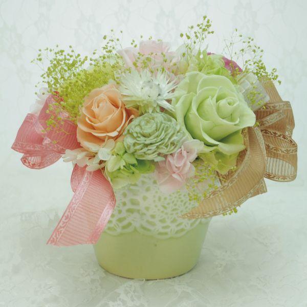 母の日 プリザーブドフラワー プレゼント 花 ギフト ピンク 緑 バラ カーネーション 手鞠 Mo Infiorata 通販 Yahoo ショッピング