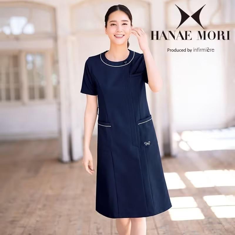 アンファミエ ナース服 白衣 ワンピース ナースウェア 医療用