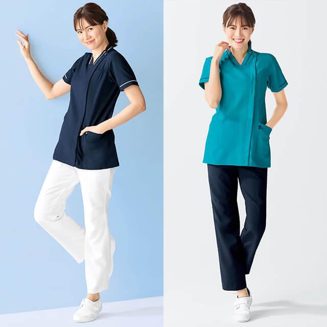 【新品】ミズノ　ストレッチスクラブ　イージーパンツ　男女兼用　上下セット　L MIZUNO（ミズノ） スクラブ パンツ ズボン 医療 白衣 メンズ