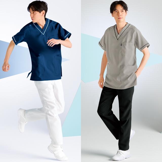 MIZUNO（ミズノ） スクラブ パンツ ズボン 医療 白衣 メンズ