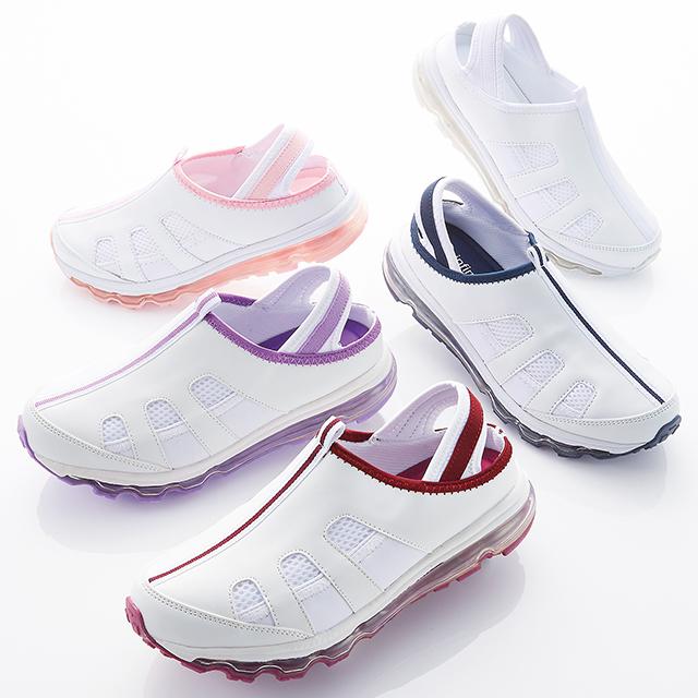 ナースシューズ 疲れにくい 安い 静音 白 外反母趾 厚底 軽量 スニーカー 2way バックバンド２ｗａｙクッションフルエアーシューズ 高反発中敷付き アンファミエpaypayモール店 通販 Paypayモール