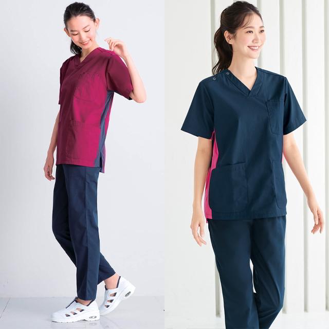 アンファミエ スクラブ 医療 白衣 メンズ レディース ナース服 ナース