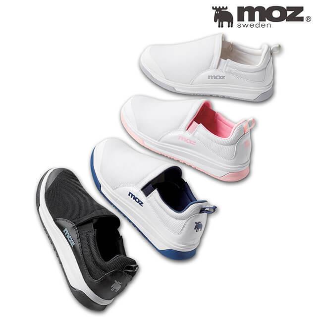 ナースシューズ 黒 白 疲れない 疲れにくい 軽量 スニーカー 9円 Moz デザインスリッポンシューズ 高反発中敷付き アンファミエ 新到着 3 看護