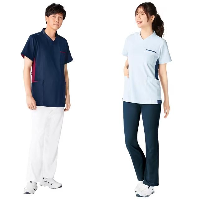 アンファミエ スクラブ 医療 白衣 メンズ レディース ナース服 ナース