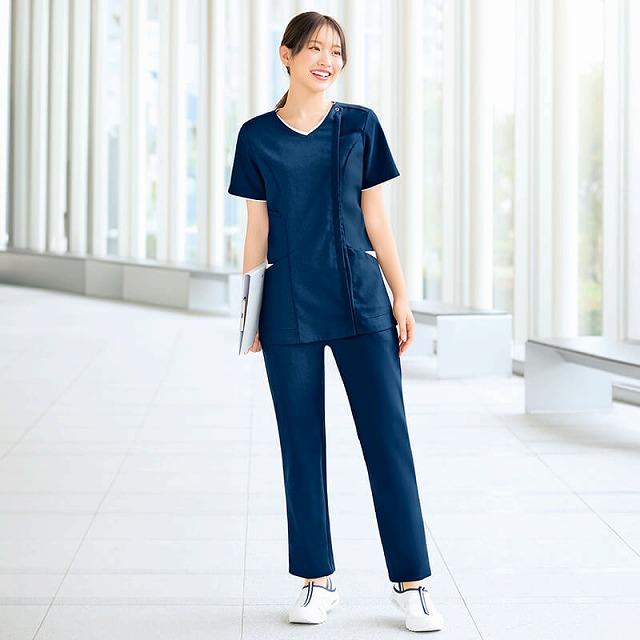 アンファミエ スクラブ 医療 スクラブパンツ ナース服 パンツ 白衣