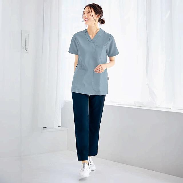 アンファミエ スクラブ パンツ ネイビー セット アンファミエ スクラブ