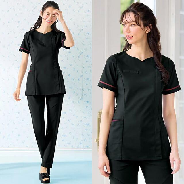 アンファミエ スクラブ 医療 白衣 レディース ナース服 エステ制服