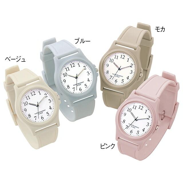 アンファミエ 防水 腕時計 時計 レディース ホワイト 日本製