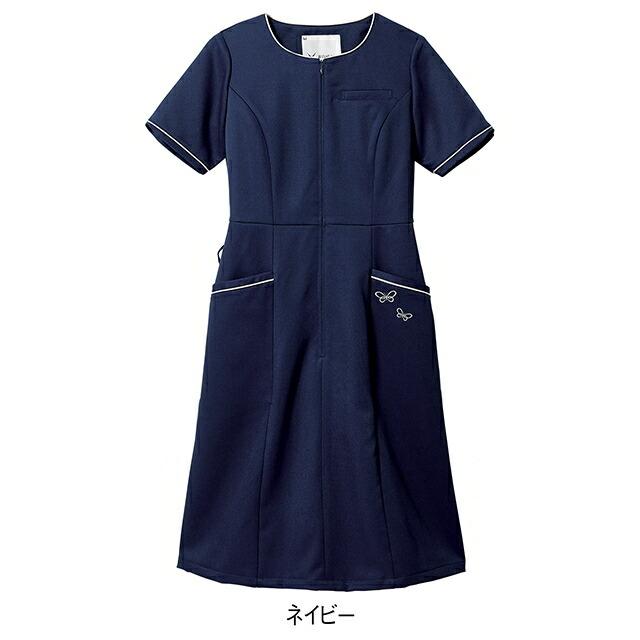 アンファミエ ナース服 白衣 ワンピース ナースウェア 医療用