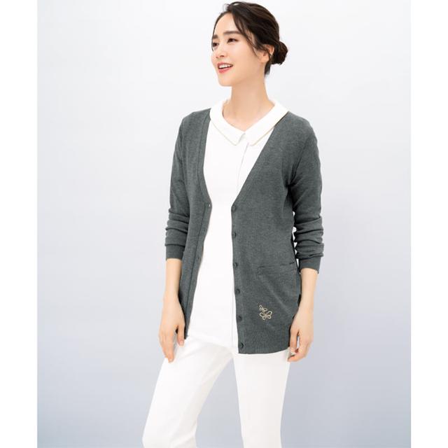 アンファミエ ナースカーディガン 看護師 カーディガン 白衣