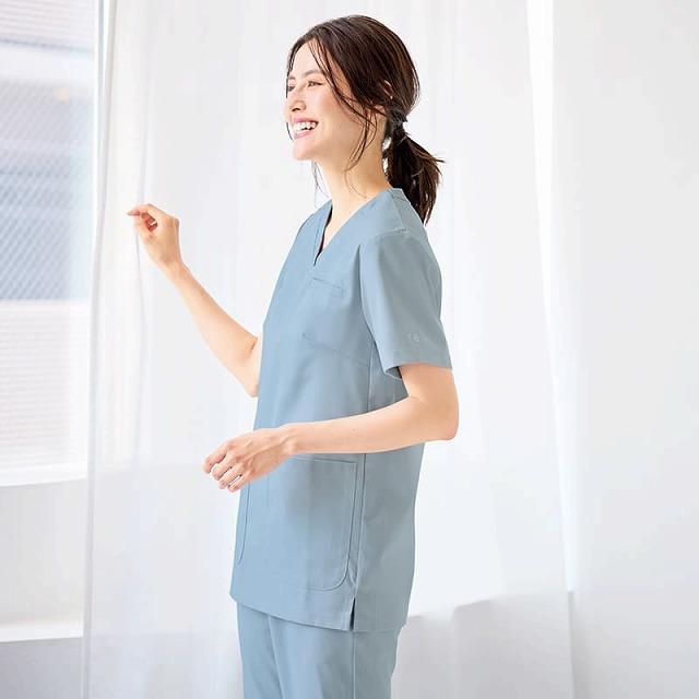 アンファミエ スクラブ 医療 おしゃれ 消臭 白衣 レディース ナース服