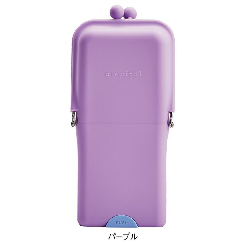 クツワ ペンケース 筆箱 ペン立て 小物入れ スマホスタンド がま口