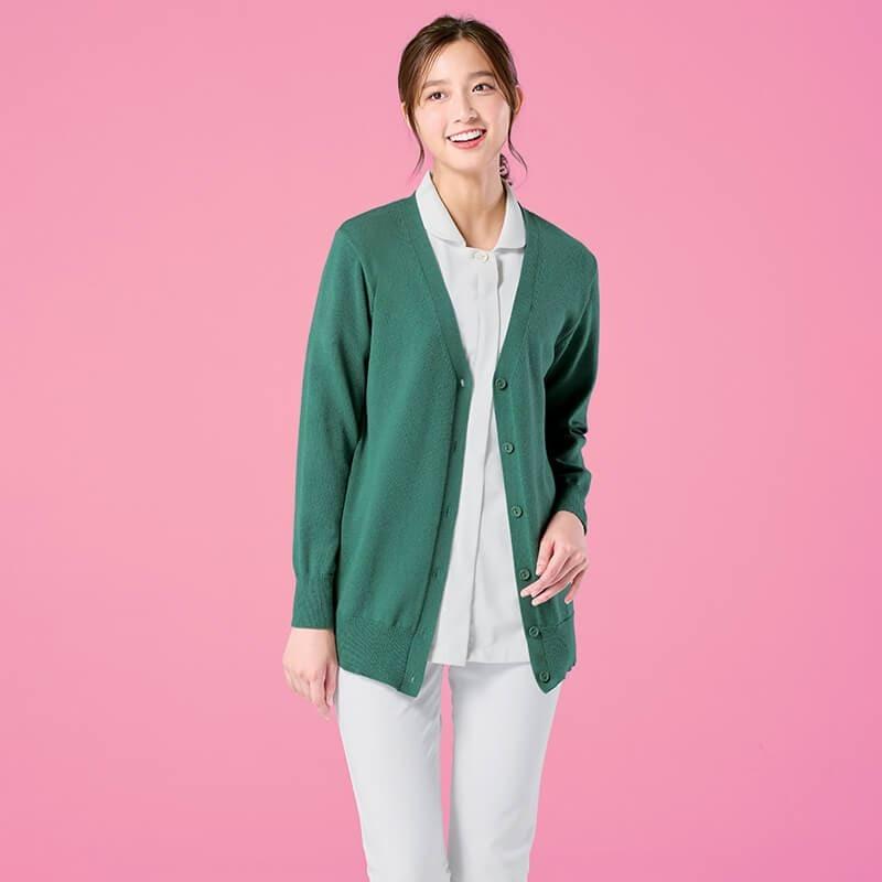 アンファミエ 制服 ナース服 ナースカーディガン 白衣 レディース 長袖