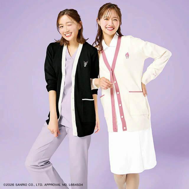 アンファミエ マイメロ クロミ 制服 ナース服 ナースカーディガン 白衣