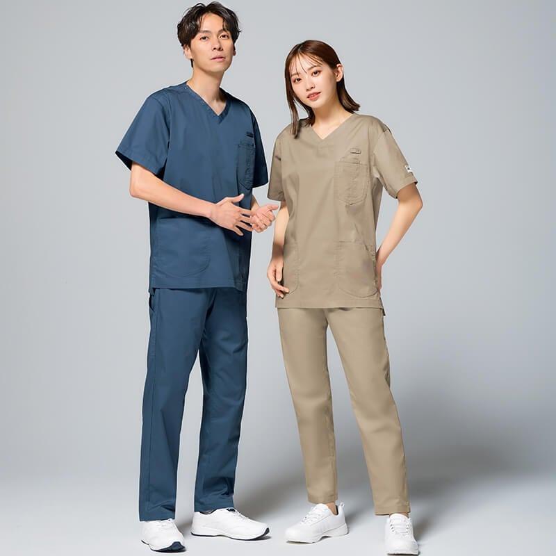 アンファミエ スクラブ 医療 白衣 パンツ ズボン ナース服 医療 メンズ
