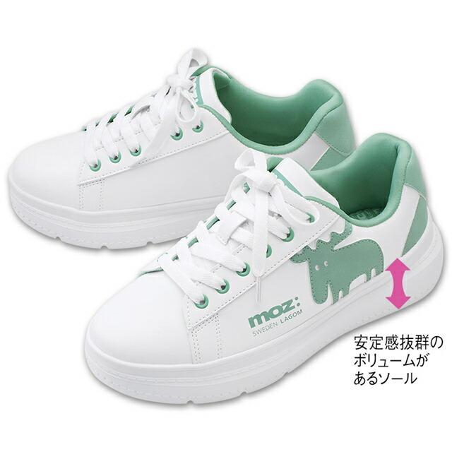 アンファミエ ナースシューズ 疲れにくい 3E 幅広 [moz モズ] 厚底