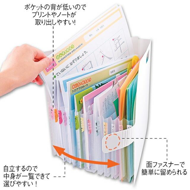 アンファミエ ナースグッズ 文具 仕分け 取っ手付き 書類 事務 看護師