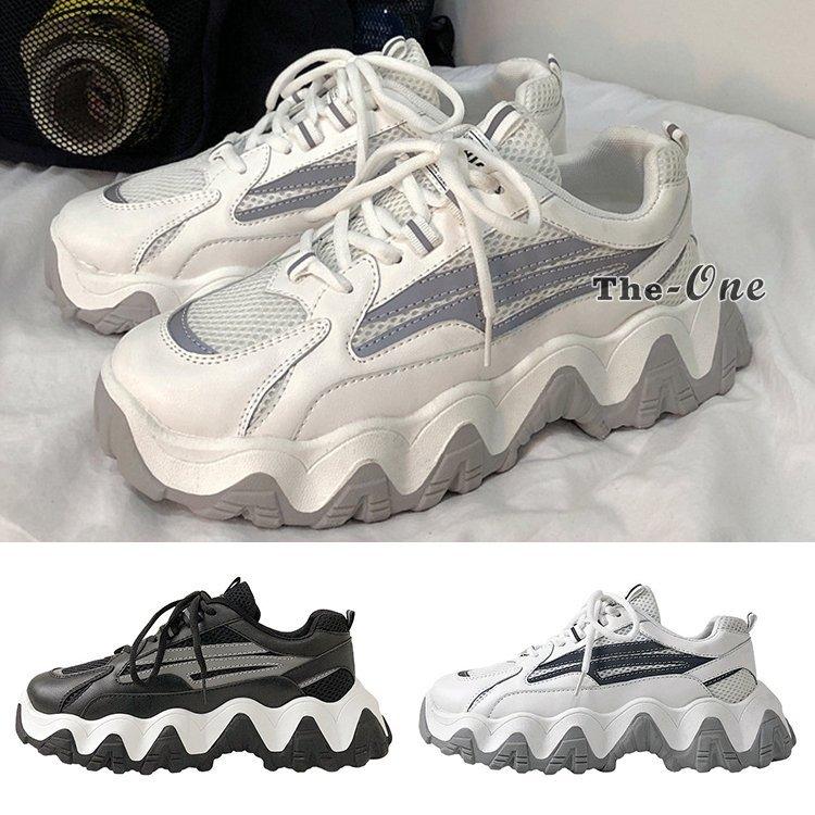 ダッドスニーカー メンズ 厚底スニーカー シューズ ボリューム 厚底 光る 韓国ファッション 靴 白スニーカー P Infit Store2 通販 Yahoo ショッピング