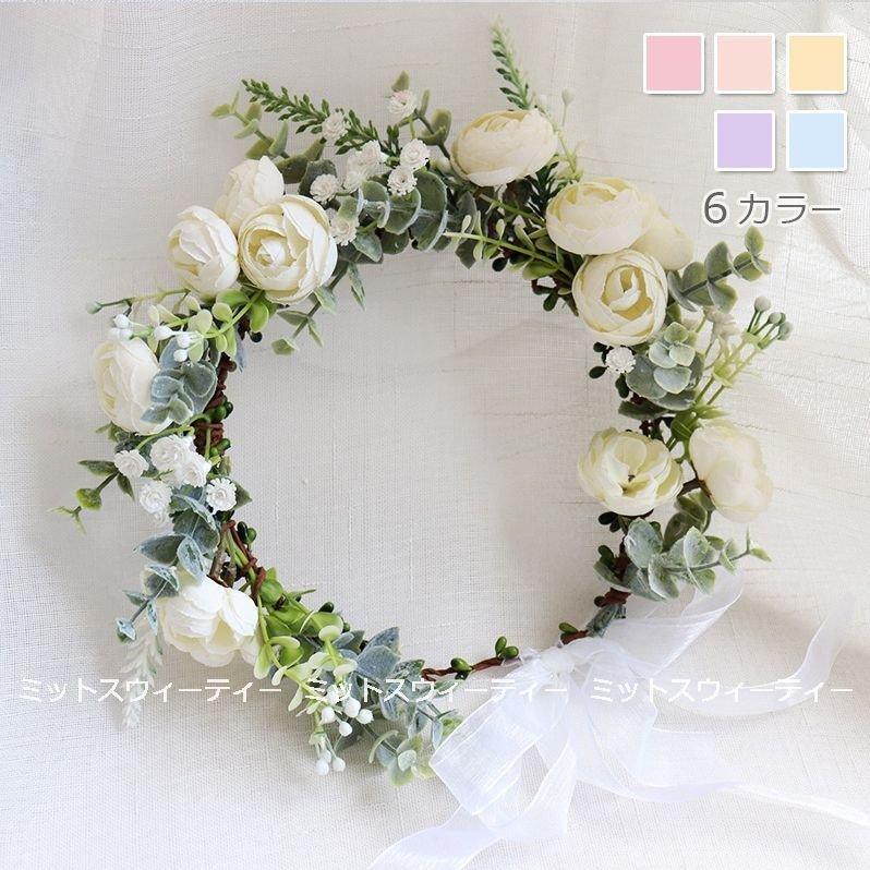 花冠 6色 サイズオーダー可 ウェディング ブライダル 花かんむり 結婚式 花冠 花嫁 演奏会 前撮り 可愛い フラワー ヘッドドレス 誕生日 発表会 パーティー 安い Pf9d9 Infit Store2 通販 Yahoo ショッピング