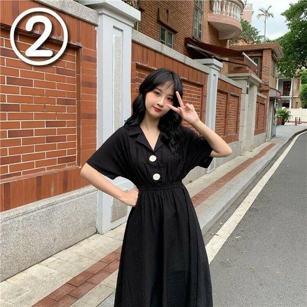 ワンピースレディース半袖高校生中学生ファッション10代代双子コーデシャツワンピースミモレ丈韓国ファッションオルチャン春夏秋5212 Pe Infit Store2 通販 Yahoo ショッピング