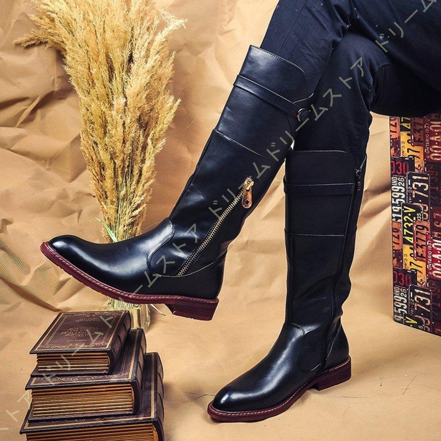 保障できる メンズ ロングブーツ エンジニアブーツ メンズブーツ サイドジップ ハイカット 黒 ブラック バイク用ブーツ 防滑 衝撃吸収 ライダーブーツ メンズ 靴 その他ブーツ カラー ワインレット Iptc Net Br