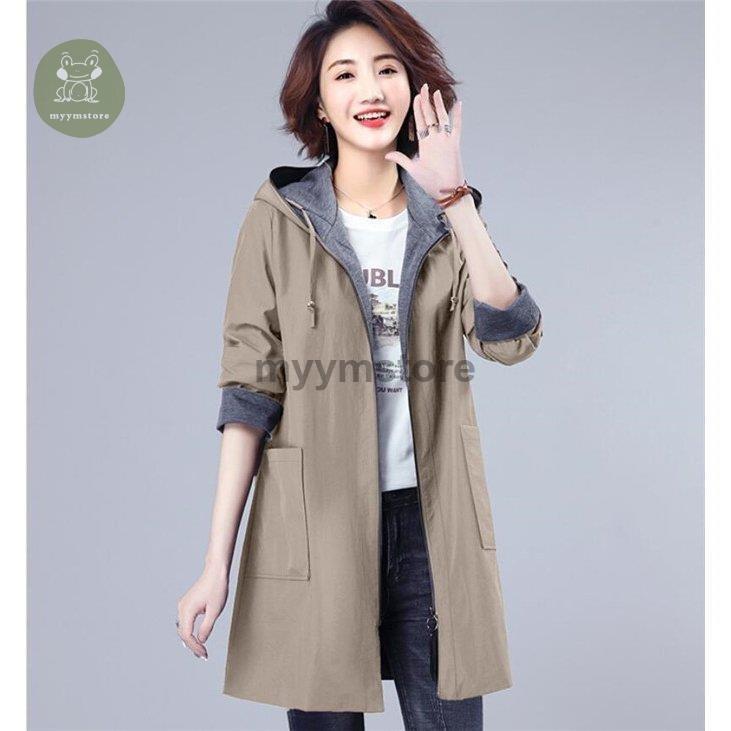 人気ブランドを スプリングコート レディース トレンチコート フード ロング 秋物 春コート 通勤 美品 春 アウター 22 上質で快適 Glicoapp Com Br