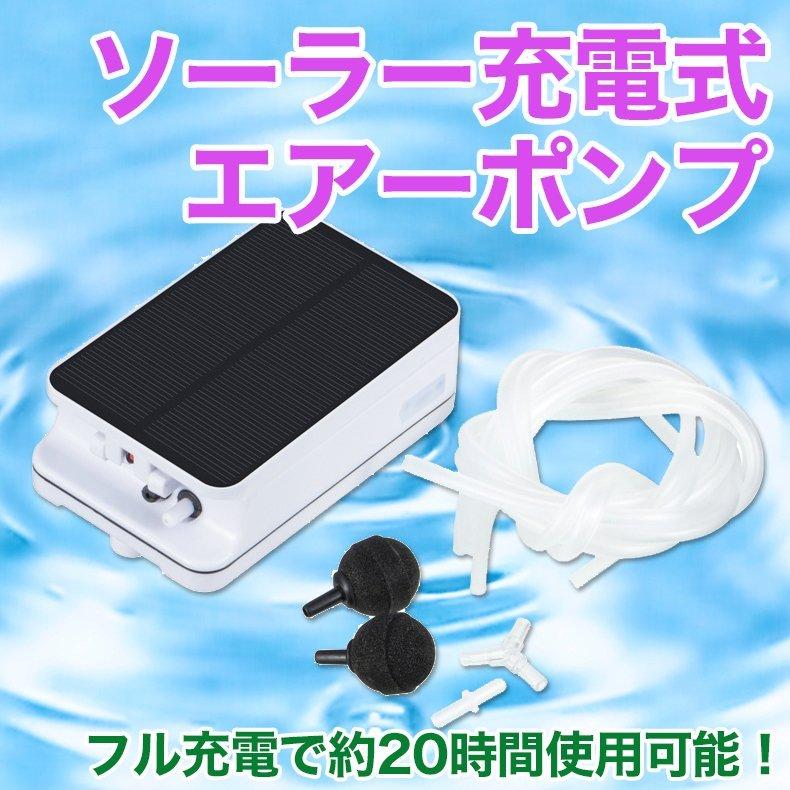 ソーラー充電式エアーポンプ 酸素ポンプ 9点セット エアーストーン付き ソーラー式 太陽光充電 防水 釣り 水槽用 アクアリウム 熱帯魚 池 コイ 金魚 めだか Pa93f Infit Store4 通販 Yahoo ショッピング