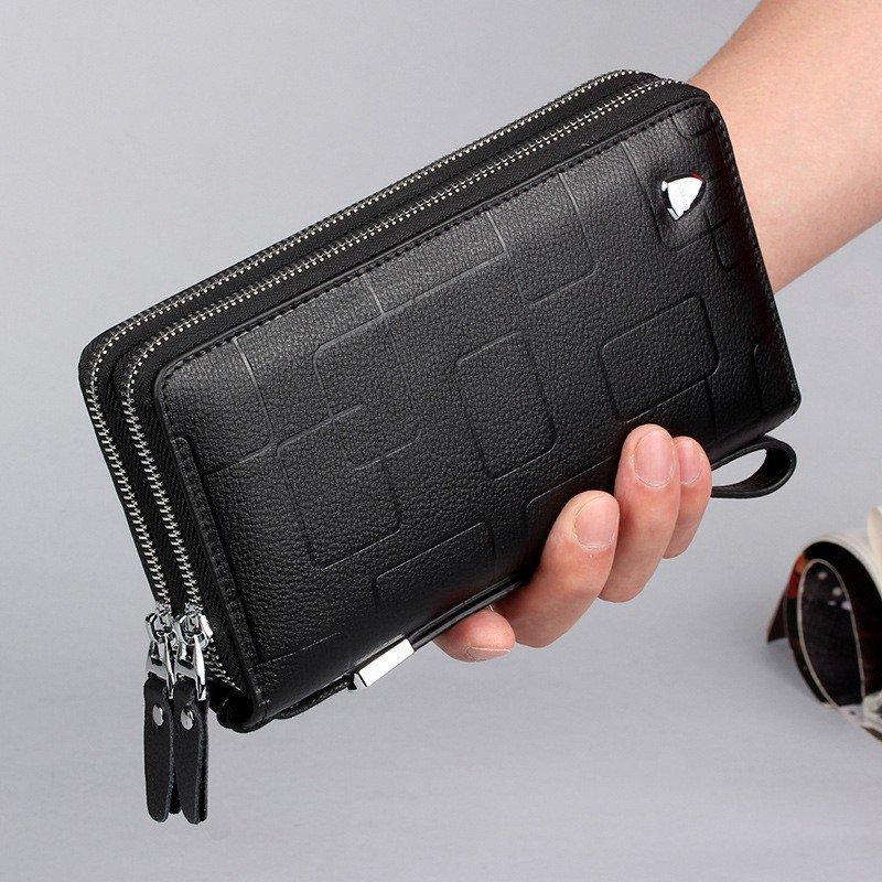 売れ筋ランキングも 財布 クラッチバッグセカンドバッグスタイリッシュストラップ付き 長財布メンズクラッチバッグセカンドバッグ本革レザーウォレット小銭入れカード収納通勤ビジネスラウンドファスナー大容量 Www Threeriversofs Com