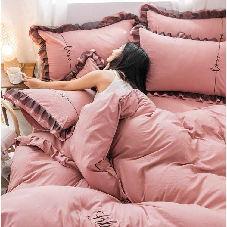 布団カバー ベッドカバー 綿 4点セット 春夏 無地 ピンク ベッドカバー 寝具セット 寝具カバー 掛け布団カバー シングル ダブル 大人 かわいい おしゃれ P Infit Store4 通販 Yahoo ショッピング
